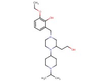 2-ethoxy-6-{[3-(2-hydroxyethyl)-4-(1-isopropyl-4-piperidinyl)-1-piperazinyl]methyl}phenol