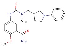 2-methoxy-5-[({methyl[(1-phenylpyrrolidin-3-yl)methyl]amino}carbonyl)amino]benzamide