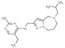 5-ethyl-N-[(5-isobutyl-5,6,7,8-tetrahydro-4H-pyrazolo[1,5-a][1,4]diazepin-2-yl)methyl]-2-methylpyrimidin-4-amine