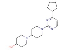 1'-(4-cyclopentylpyrimidin-2-yl)-1,4'-bipiperidin-4-ol