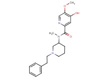 4-hydroxy-5-methoxy-N-methyl-N-[1-(2-phenylethyl)-3-piperidinyl]-2-pyridinecarboxamide