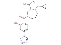 2-{[4-(cyclopropylmethyl)-3-isopropyl-1,4-diazepan-1-yl]carbonyl}-5-(1H-tetrazol-1-yl)phenol