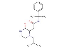 2-(1-isobutyl-3-oxo-2-piperazinyl)-N-(1-methyl-1-phenylethyl)acetamide