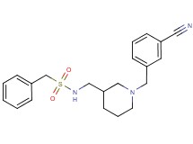 N-{[1-(3-cyanobenzyl)piperidin-3-yl]methyl}-1-phenylmethanesulfonamide