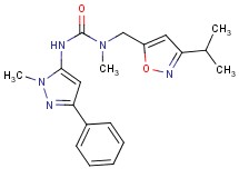 N-[(3-isopropylisoxazol-5-yl)methyl]-N-methyl-N'-(1-methyl-3-phenyl-1H-pyrazol-5-yl)urea