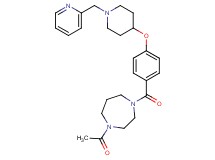 1-acetyl-4-(4-{[1-(2-pyridinylmethyl)-4-piperidinyl]oxy}benzoyl)-1,4-diazepane