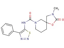 3-methyl-2-oxo-N-(4-phenyl-1,2,3-thiadiazol-5-yl)-1-oxa-3,7-diazaspiro[4.5]decane-7-carboxamide