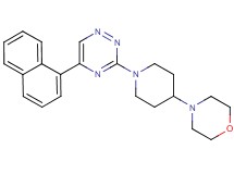 3-[4-(4-morpholinyl)-1-piperidinyl]-5-(1-naphthyl)-1,2,4-triazine