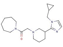1-({3-[1-(cyclopropylmethyl)-1H-imidazol-2-yl]-1-piperidinyl}acetyl)azepane