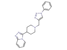 3-{1-[(1-phenyl-1H-1,2,3-triazol-4-yl)methyl]-4-piperidinyl}[1,2,4]triazolo[4,3-a]pyridine