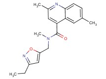 N-[(3-ethylisoxazol-5-yl)methyl]-N,2,6-trimethylquinoline-4-carboxamide