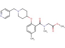 methyl N-methyl-N-(5-methyl-2-{[1-(4-pyridinylmethyl)-4-piperidinyl]oxy}benzoyl)glycinate