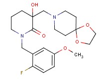 3-(1,4-dioxa-8-azaspiro[4.5]dec-8-ylmethyl)-1-(2-fluoro-5-methoxybenzyl)-3-hydroxy-2-piperidinone