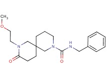 N-benzyl-8-(2-methoxyethyl)-9-oxo-2,8-diazaspiro[5.5]undecane-2-carboxamide