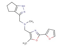 1-[2-(2-furyl)-5-methyl-1,3-oxazol-4-yl]-N-methyl-N-(1,4,5,6-tetrahydrocyclopenta[c]pyrazol-3-ylmethyl)methanamine