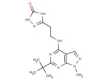 5-{2-[(6-tert-butyl-1-methyl-1H-pyrazolo[3,4-d]pyrimidin-4-yl)amino]ethyl}-2,4-dihydro-3H-1,2,4-triazol-3-one