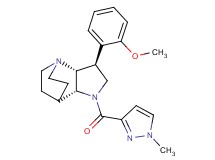 (2R*,3S*,6R*)-3-(2-methoxyphenyl)-5-[(1-methyl-1H-pyrazol-3-yl)carbonyl]-1,5-diazatricyclo[5.2.2.0~2,6~]undecane