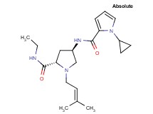 (4R)-4-{[(1-cyclopropyl-1H-pyrrol-2-yl)carbonyl]amino}-N-ethyl-1-(3-methylbut-2-en-1-yl)-L-prolinamide