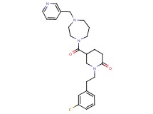 1-[2-(3-fluorophenyl)ethyl]-5-{[4-(3-pyridinylmethyl)-1,4-diazepan-1-yl]carbonyl}-2-piperidinone