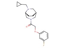 (1R*,5R*)-6-(cyclopropylmethyl)-3-[(3-fluorophenoxy)acetyl]-3,6-diazabicyclo[3.2.2]nonane