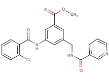 methyl 3-[(2-chlorobenzoyl)amino]-5-{[(3-pyridinylcarbonyl)amino]methyl}benzoate