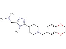 ({5-[1-(2,3-dihydro-1,4-benzodioxin-6-ylmethyl)piperidin-4-yl]-4-methyl-4H-1,2,4-triazol-3-yl}methyl)dimethylamine