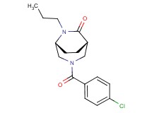 (1S*,5R*)-3-(4-chlorobenzoyl)-6-propyl-3,6-diazabicyclo[3.2.2]nonan-7-one