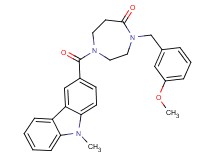 4-(3-methoxybenzyl)-1-[(9-methyl-9H-carbazol-3-yl)carbonyl]-1,4-diazepan-5-one