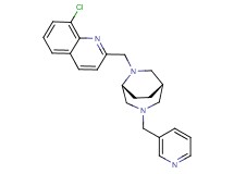 8-chloro-2-{[(1S*,5R*)-3-(pyridin-3-ylmethyl)-3,6-diazabicyclo[3.2.2]non-6-yl]methyl}quinoline