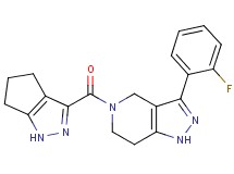 3-(2-fluorophenyl)-5-(1,4,5,6-tetrahydrocyclopenta[c]pyrazol-3-ylcarbonyl)-4,5,6,7-tetrahydro-1H-pyrazolo[4,3-c]pyridine