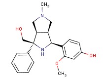 4-[(1S*,3S*,3aR*,6aS*)-3-(hydroxymethyl)-5-methyl-3-phenyloctahydropyrrolo[3,4-c]pyrrol-1-yl]-3-methoxyphenol