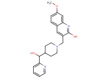 3-({4-[hydroxy(2-pyridinyl)methyl]-1-piperidinyl}methyl)-7-methoxy-2-quinolinol