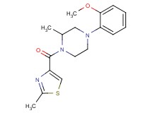 4-(2-methoxyphenyl)-2-methyl-1-[(2-methyl-1,3-thiazol-4-yl)carbonyl]piperazine