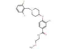 3-chloro-4-{[1-(2,6-difluorobenzyl)-4-piperidinyl]oxy}-N-(2-methoxyethyl)benzamide