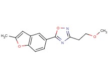 3-(2-methoxyethyl)-5-(2-methyl-1-benzofuran-5-yl)-1,2,4-oxadiazole
