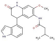 N-[4-(1H-indol-4-yl)-7-methoxy-2-oxo-1,2,3,4-tetrahydroquinolin-6-yl]-3-methylbutanamide