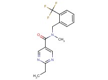 2-ethyl-N-methyl-N-[2-(trifluoromethyl)benzyl]pyrimidine-5-carboxamide