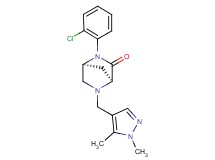 (1S*,4S*)-2-(2-chlorophenyl)-5-[(1,5-dimethyl-1H-pyrazol-4-yl)methyl]-2,5-diazabicyclo[2.2.1]heptan-3-one