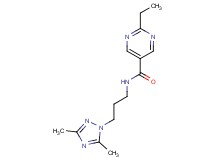 N-[3-(3,5-dimethyl-1H-1,2,4-triazol-1-yl)propyl]-2-ethyl-5-pyrimidinecarboxamide