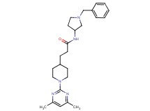 N-(1-benzyl-3-pyrrolidinyl)-3-[1-(4,6-dimethyl-2-pyrimidinyl)-4-piperidinyl]propanamide