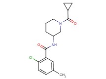 2-chloro-N-[1-(cyclopropylcarbonyl)piperidin-3-yl]-5-methylbenzamide