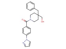 {4-benzyl-1-[4-(1H-pyrazol-1-yl)benzoyl]-4-piperidinyl}methanol