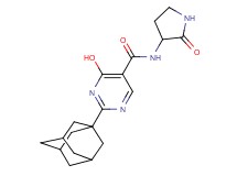 2-(1-adamantyl)-4-hydroxy-N-(2-oxopyrrolidin-3-yl)pyrimidine-5-carboxamide