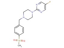 5-fluoro-2-{4-[4-(methylsulfonyl)benzyl]piperazin-1-yl}pyrimidine
