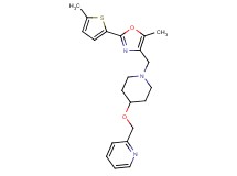 2-{[(1-{[5-methyl-2-(5-methyl-2-thienyl)-1,3-oxazol-4-yl]methyl}-4-piperidinyl)oxy]methyl}pyridine
