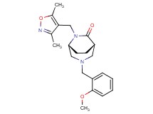 (1S*,5R*)-6-[(3,5-dimethyl-4-isoxazolyl)methyl]-3-(2-methoxybenzyl)-3,6-diazabicyclo[3.2.2]nonan-7-one