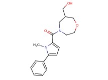 {4-[(1-methyl-5-phenyl-1H-pyrrol-2-yl)carbonyl]-1,4-oxazepan-6-yl}methanol