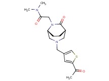 2-{(1S*,5R*)-3-[(5-acetyl-3-thienyl)methyl]-7-oxo-3,6-diazabicyclo[3.2.2]non-6-yl}-N,N-dimethylacetamide
