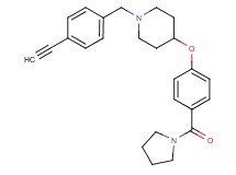 1-(4-ethynylbenzyl)-4-[4-(1-pyrrolidinylcarbonyl)phenoxy]piperidine