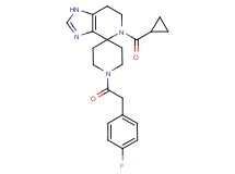 5-(cyclopropylcarbonyl)-1'-[(4-fluorophenyl)acetyl]-1,5,6,7-tetrahydrospiro[imidazo[4,5-c]pyridine-4,4'-piperidine]